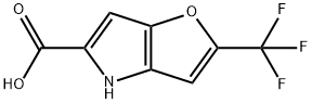 4H-Furo[3,2-b]pyrrole-5-carboxylic acid, 2-(trifluoromethyl)- 구조식 이미지