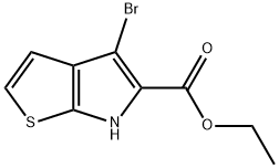 6H-Thieno[2,3-b]pyrrole-5-carboxylic acid, 4-bromo-, ethyl ester Structure