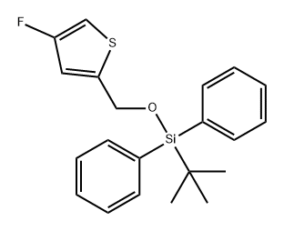 Thiophene, 2-[[[(1,1-dimethylethyl)diphenylsilyl]oxy]methyl]-4-fluoro- 구조식 이미지