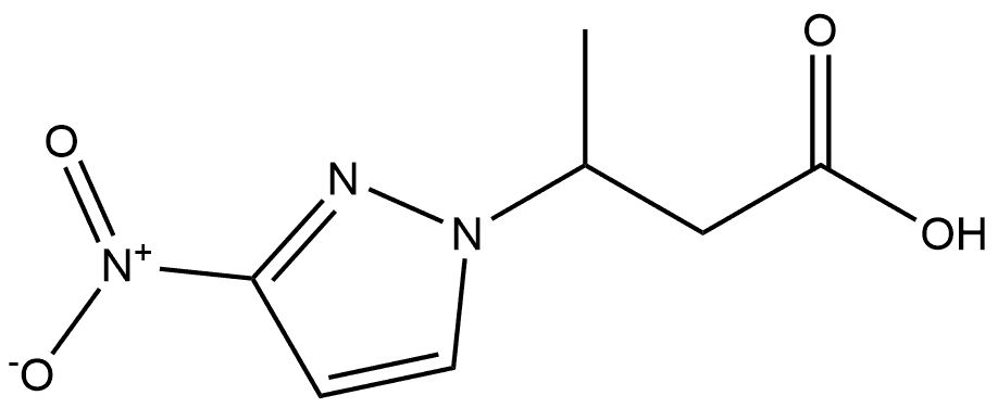 3-(3-nitro-1H-pyrazol-1-yl)butanoic acid Structure