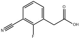 Benzeneacetic acid, 3-cyano-2-fluoro- Structure