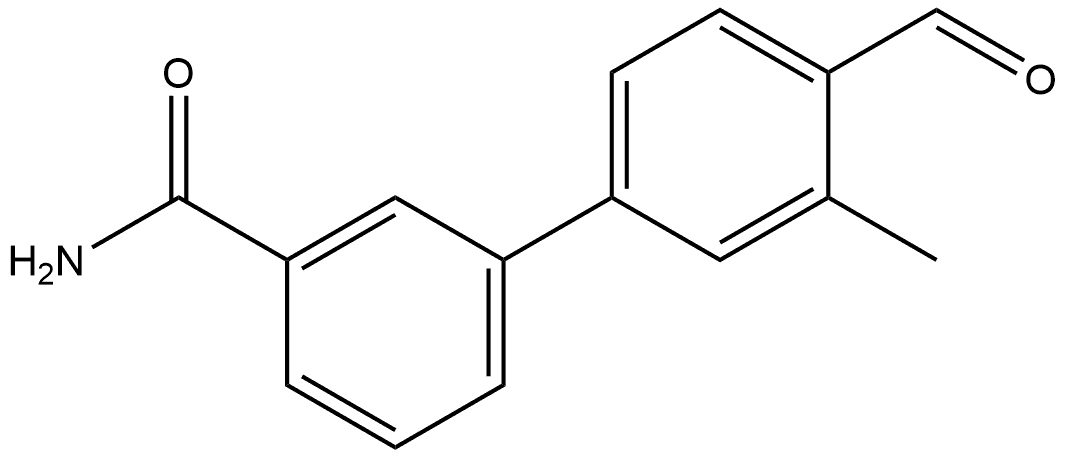 4'-Formyl-3'-methyl[1,1'-biphenyl]-3-carboxamide Structure