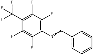 Benzenamine, 2,3,5,6-tetrafluoro-N-(phenylmethylene)-4-(trifluoromethyl)- Structure