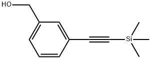 Benzenemethanol, 3-[2-(trimethylsilyl)ethynyl]- Structure