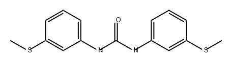 Urea, N,N'-bis[3-(methylthio)phenyl]- Structure