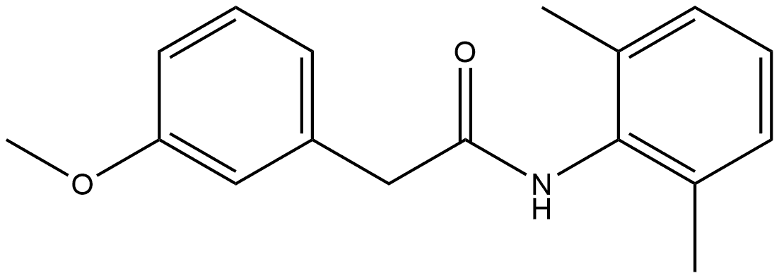 N-(2,6-Dimethylphenyl)-3-methoxybenzeneacetamide Structure