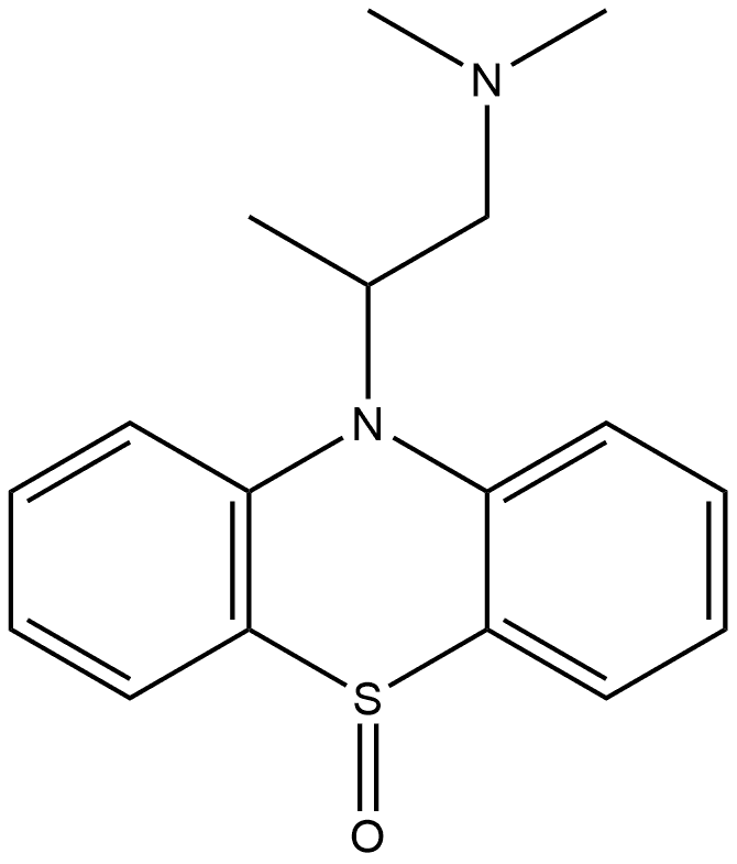 10H-Phenothiazine-10-ethanamine, N,N,β-trimethyl-, 5-oxide Structure