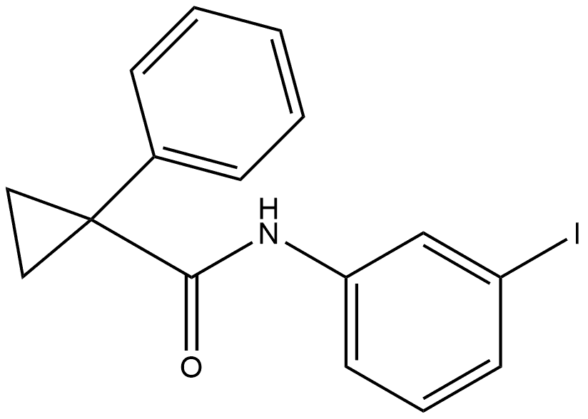 N-(3-Iodophenyl)-1-phenylcyclopropanecarboxamide Structure