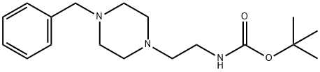 Carbamic acid, N-[2-[4-(phenylmethyl)-1-piperazinyl]ethyl]-, 1,1-dimethylethyl ester Structure