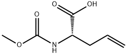 4-Pentenoic acid, 2-[(methoxycarbonyl)amino]-, (2S)- Structure