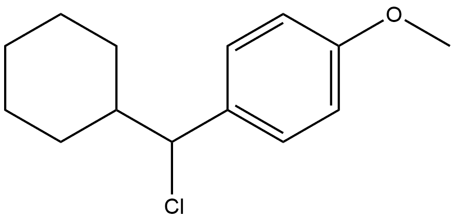 1-(chloro(cyclohexyl)methyl)-4-methoxybenzene Structure