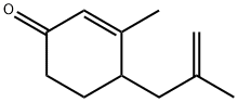 2-Cyclohexen-1-one, 3-methyl-4-(2-methyl-2-propen-1-yl)- Structure