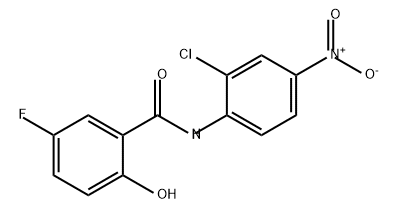 Benzamide, N-(2-chloro-4-nitrophenyl)-5-fluoro-2-hydroxy- Structure