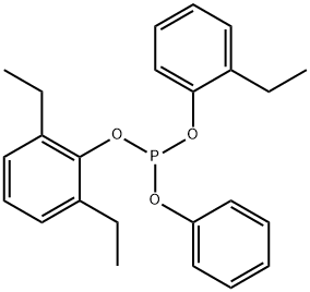 Phosphorous acid, 2,6-diethylphenyl 2-ethylphenyl phenyl ester 구조식 이미지
