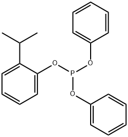 Phosphorous acid, 2-(1-methylethyl)phenyl diphenyl ester 구조식 이미지