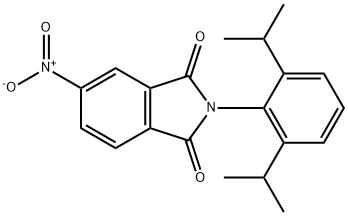 1H-Isoindole-1,3(2H)-dione, 2-[2,6-bis(1-methylethyl)phenyl]-5-nitro- 구조식 이미지