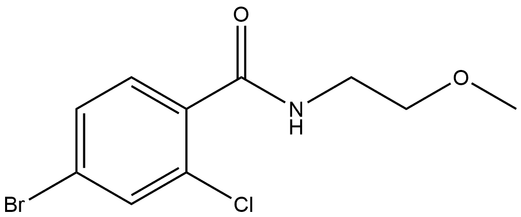 4-Bromo-2-chloro-N-(2-methoxyethyl)benzamide Structure