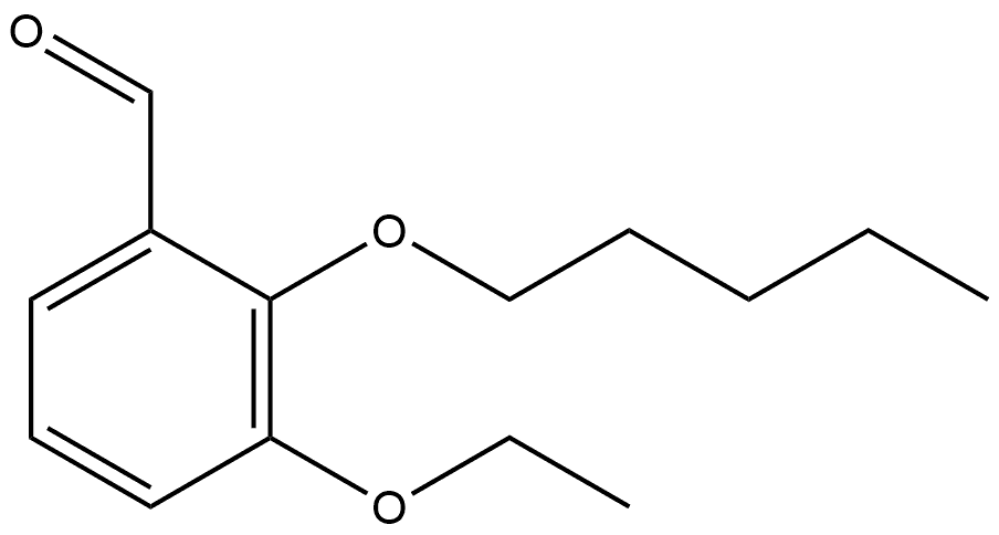 Benzaldehyde, 3-ethoxy-2-(pentyloxy)- Structure