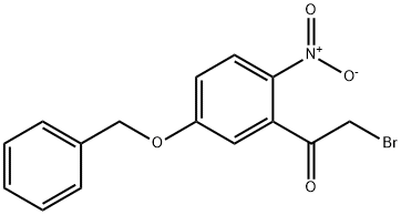 Ethanone, 2-bromo-1-[2-nitro-5-(phenylmethoxy)phenyl]- Structure