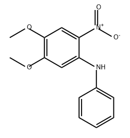 Benzenamine, 4,5-dimethoxy-2-nitro-N-phenyl- Structure