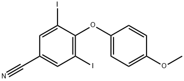 Benzonitrile, 3,5-diiodo-4-(4-methoxyphenoxy)- 구조식 이미지
