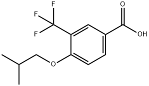 4-Isobutoxy-3-(trifluoromethyl)benzoic acid Structure