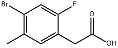 Benzeneacetic acid, 4-bromo-2-fluoro-5-methyl- Structure