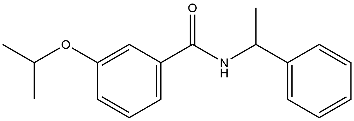 3-(1-Methylethoxy)-N-(1-phenylethyl)benzamide Structure