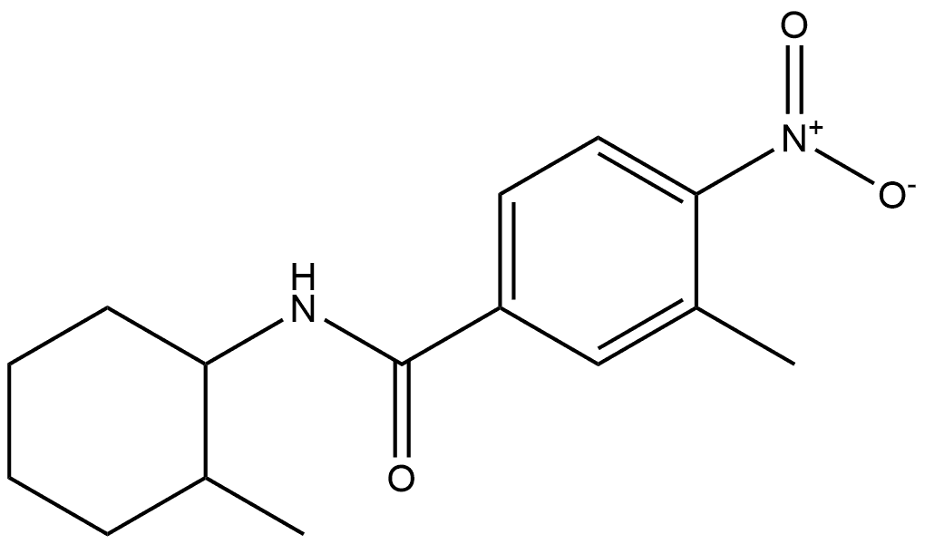 3-methyl-N-(2-methylcyclohexyl)-4-nitrobenzamide Structure