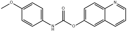 Quinolin-6-yl (4-methoxyphenyl)carbamate Structure