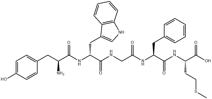 (D-TRP2)-METHIONINE ENKEPHALIN ACETATE Structure