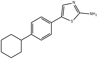 2-Thiazolamine, 5-(4-cyclohexylphenyl)- 구조식 이미지