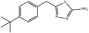 5-[[4-(1,1-Dimethylethyl)phenyl]methyl]-1,3,4-thiadiazol-2-amine Structure