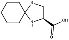 1-Thia-4-azaspiro[4.5]decane-3-carboxylic acid, (R)- (8CI,9CI) Structure