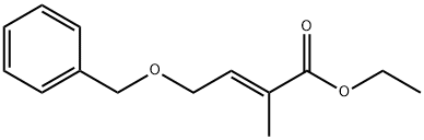 2-Butenoic acid, 2-methyl-4-(phenylmethoxy)-, ethyl ester, (2E)- 구조식 이미지