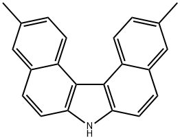 7H-Dibenzo[c,g]carbazole, 3,11-dimethyl- Structure