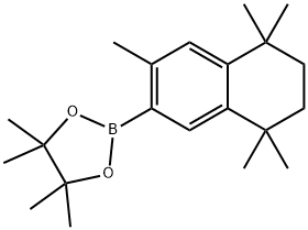 1,3,2-Dioxaborolane, 4,4,5,5-tetramethyl-2-(5,6,7,8-tetrahydro-3,5,5,8,8-pentamethyl-2-naphthalenyl)- Structure