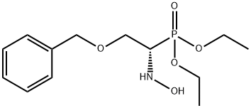 Phosphonic acid, [1-(hydroxyamino)-2-(phenylmethoxy)ethyl]-, diethyl ester, (S)- (9CI) 구조식 이미지