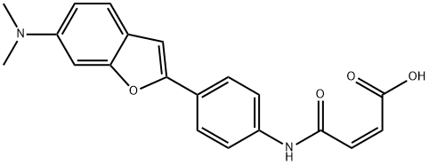2-Butenoic acid, 4-[[4-[6-(dimethylamino)-2-benzofuranyl]phenyl]amino]-4-oxo-, (Z)- (9CI) 구조식 이미지