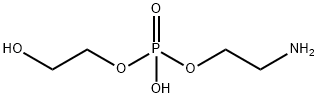 Phosphoric acid, mono(2-aminoethyl) mono(2-hydroxyethyl) ester Structure