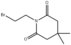 2,6-Piperidinedione, 1-(2-bromoethyl)-4,4-dimethyl- Structure