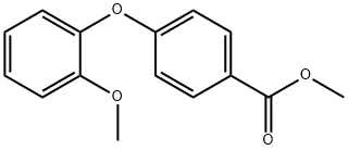 Benzoic acid, 4-(2-methoxyphenoxy)-, methyl ester 구조식 이미지