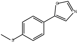 Oxazole, 5-[4-(methylthio)phenyl]- Structure