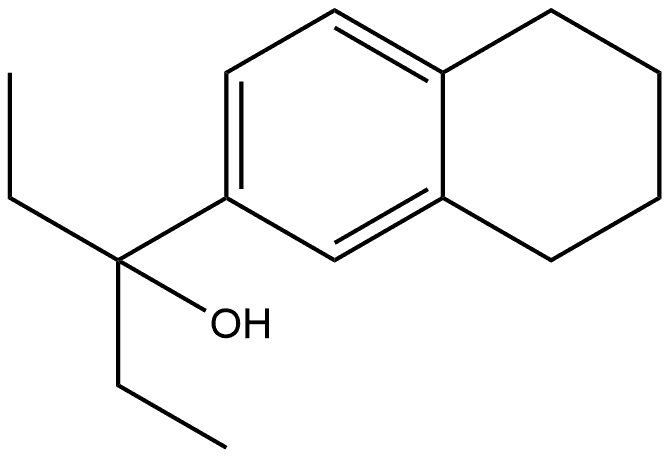 2-Naphthalenemethanol, α,α-diethyl-5,6,7,8-tetrahydro- 구조식 이미지