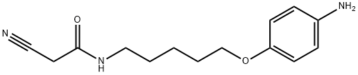 Acetamide, N-[5-(4-aminophenoxy)pentyl]-2-cyano- 구조식 이미지