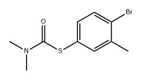 Carbamothioic acid, N,N-dimethyl-, S-(4-bromo-3-methylphenyl) ester 구조식 이미지