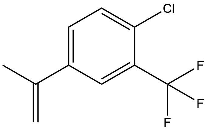 1-chloro-4-isopropenyl-2-trifluoromethyl-benzene Structure