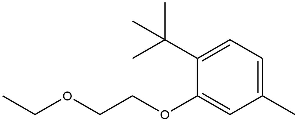 1-(1,1-Dimethylethyl)-2-(2-ethoxyethoxy)-4-methylbenzene Structure