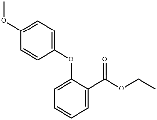 Benzoic acid, 2-(4-methoxyphenoxy)-, ethyl ester Structure