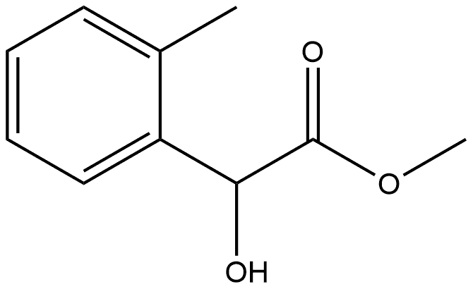 Benzeneacetic acid, α-hydroxy-2-methyl-, methyl ester, (-)- 구조식 이미지